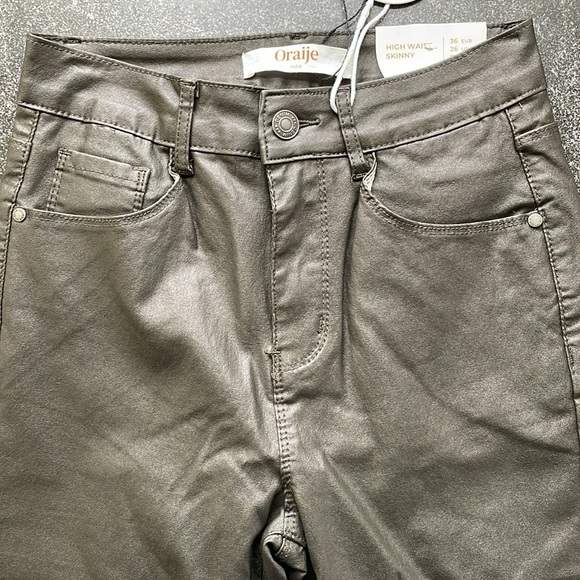 Oraije Paris High Waist Skinny Pants - Black Size 4 Women’s - Picture 7 of 11